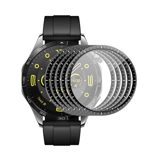 5pcs ENKAY 3D Full Coverage Soft PC Edge PMMA HD Screen Film, For Huawei Watch GT 6 46mm, For Huawei Watch GT 6 41mm, For Huawei Watch 5 42mm, For Huawei Watch 5 46mm, For Huawei Watch Fit 4 Pro, For Huawei Watch Fit 4, For Huawei Watch GT 5 Pro 46mm
