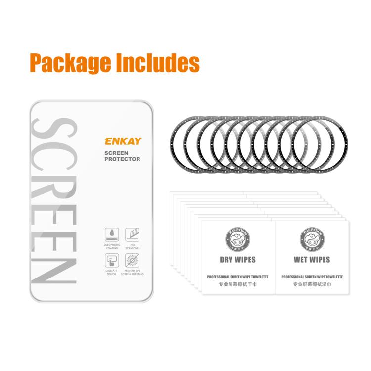 10pcs ENKAY 3D Full Coverage Soft PC Edge PMMA HD Screen Film, For Huawei Watch GT 6 46mm, For Huawei Watch GT 6 41mm, For Huawei Watch 5 42mm, For Huawei Watch 5 46mm, For Huawei Watch Fit 4 Pro, For Huawei Watch Fit 4, For Huawei Watch GT 5 Pro 46mm ...