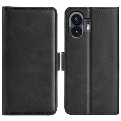 Dual-side Magnetic Buckle Horizontal Flip Leather Phone Case, For Nothing Phone 3a Lite, For Nothing Phone 3a, For Nothing Phone 3a Pro, For Nothing Phone 2