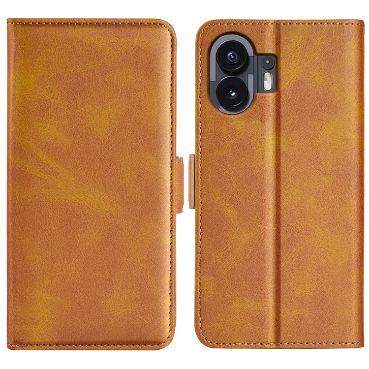 Dual-side Magnetic Buckle Horizontal Flip Leather Phone Case, For Nothing Phone 3a Lite, For Nothing Phone 3a, For Nothing Phone 3a Pro, For Nothing Phone 2