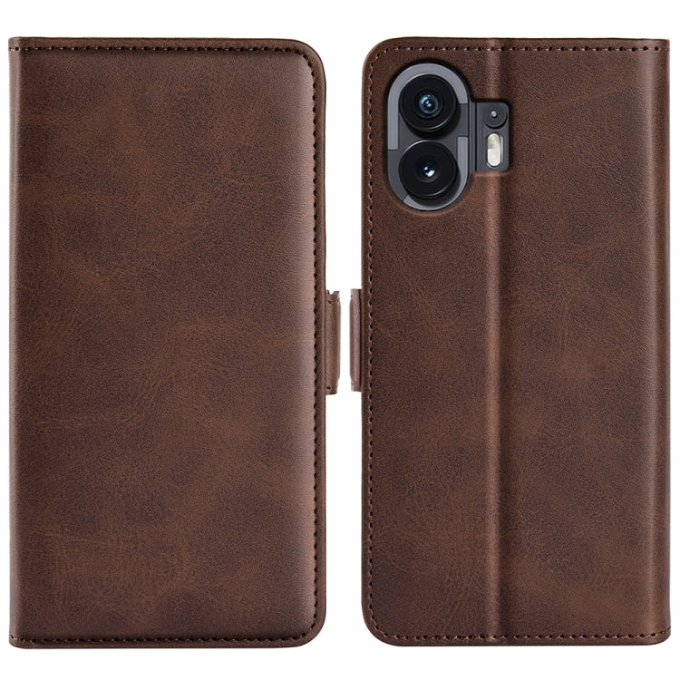 Dual-side Magnetic Buckle Horizontal Flip Leather Phone Case, For Nothing Phone 3a Lite, For Nothing Phone 3a, For Nothing Phone 3a Pro, For Nothing Phone 2