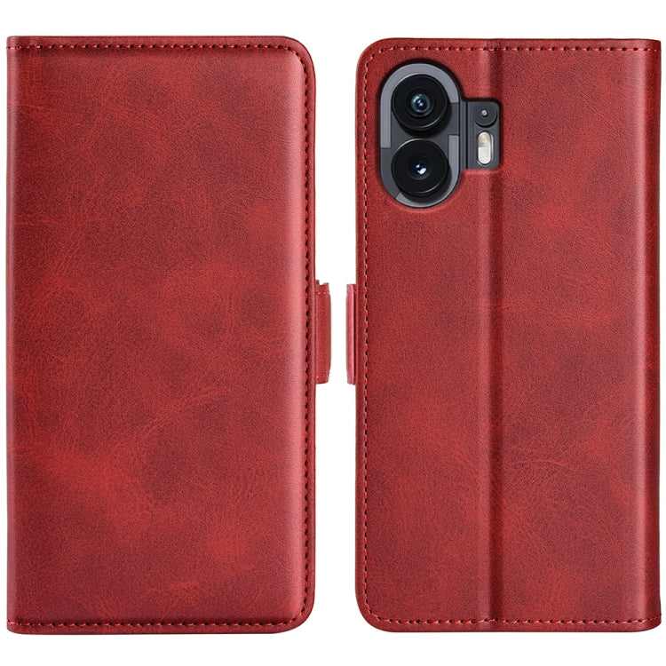 Dual-side Magnetic Buckle Horizontal Flip Leather Phone Case, For Nothing Phone 3a Lite, For Nothing Phone 3a, For Nothing Phone 3a Pro, For Nothing Phone 2