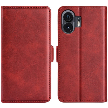 Dual-side Magnetic Buckle Horizontal Flip Leather Phone Case, For Nothing Phone 3a Lite, For Nothing Phone 3a, For Nothing Phone 3a Pro, For Nothing Phone 2