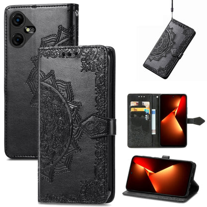 Mandala Flower Embossed Leather Phone Case, For Tecno Pova Neo 3, For Tecno Pova 5 4G, For Tecno Camon 20 Pro 5G, For Tecno Spark 10, For Tecno Spark GO 2023