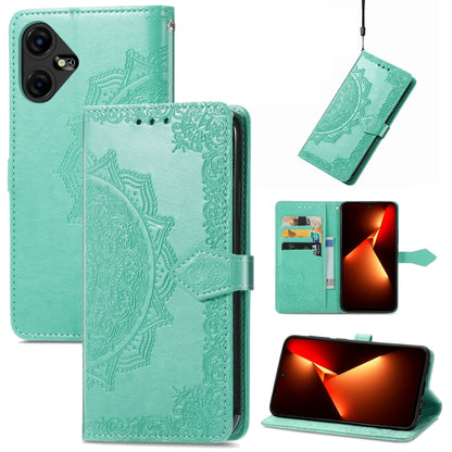 Mandala Flower Embossed Leather Phone Case, For Tecno Pova Neo 3, For Tecno Pova 5 4G, For Tecno Camon 20 Pro 5G, For Tecno Spark 10, For Tecno Spark GO 2023