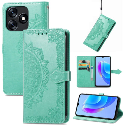 Mandala Flower Embossed Leather Phone Case, For Tecno Pova Neo 3, For Tecno Pova 5 4G, For Tecno Camon 20 Pro 5G, For Tecno Spark 10, For Tecno Spark GO 2023