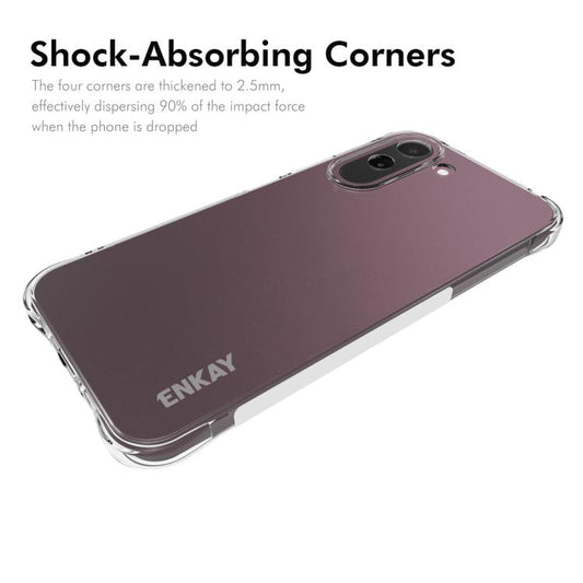 ENKAY Hat-Prince Transparent TPU Shockproof Phone Case, For OnePlus N6x 5G Global, For OnePlus N6 5G Global, For OnePlus Nord 6, For OnePlus Ace 6, For OnePlus 15, For OnePlus 13T, For OnePlus 13, For OnePlus Nord 4, For OnePlus Ace 3V 5G              ...