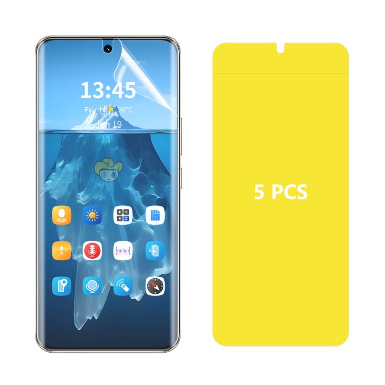 5pcs ENKAY Hat-Prince Full Glue Coverage Soft Explosion-proof Hydrogel Film, For Huawei Pura 80, For Huawei nova 14 Pro, For Huawei nova 14, For Huawei nova 12 SE, For Huawei Pura 70, For Huawei nova 12, For Huawei Mate 60, For Huawei Mate 60 Pro      ...