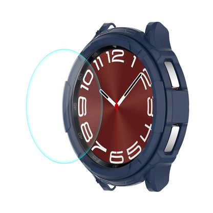 ENKAY Hat-Prince 2 in 1 TPU Armor Watch Case + 0.2mm 9H Tempered Glass Screen Protector, For Samsung Galaxy Watch6 Classic 47mm, For Samsung Galaxy Watch6 Classic 43mm