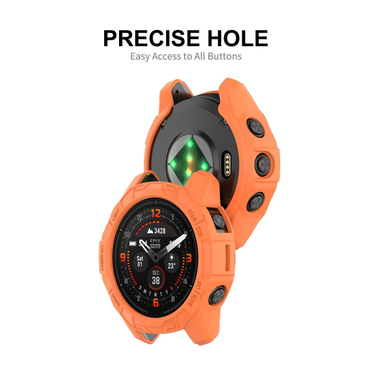 ENKAY Hat-Prince TPU Armor Designed Watch Protective Case, For Garmin Epix Pro 42mm / Fenix 7S / 7S Pro, For Garmin Epix Pro 51mm / Fenix 7X / 7X Pro, For Garmin Epix Pro 47mm / Fenix 7 / 7 Pro