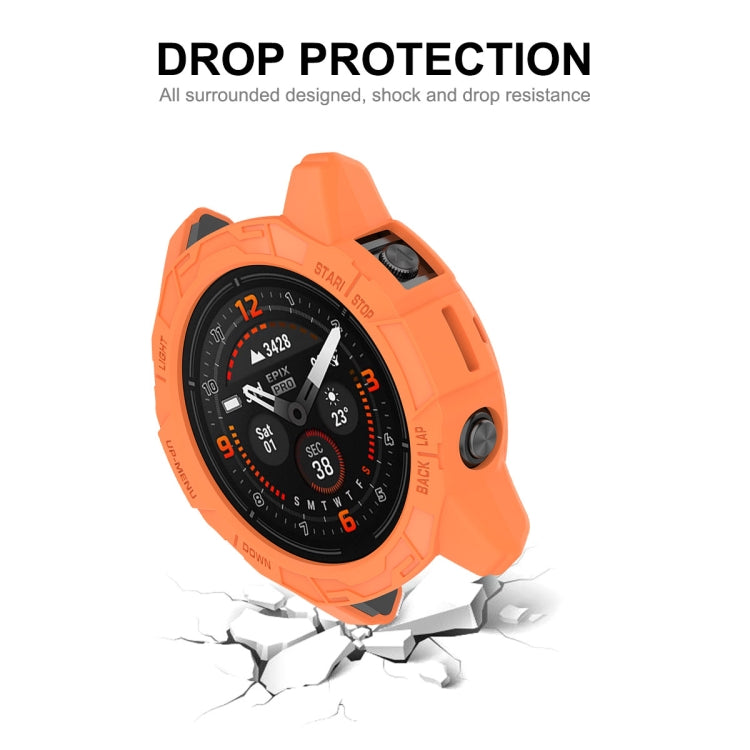ENKAY Hat-Prince TPU Armor Designed Watch Protective Case, For Garmin Epix Pro 42mm / Fenix 7S / 7S Pro, For Garmin Epix Pro 51mm / Fenix 7X / 7X Pro, For Garmin Epix Pro 47mm / Fenix 7 / 7 Pro