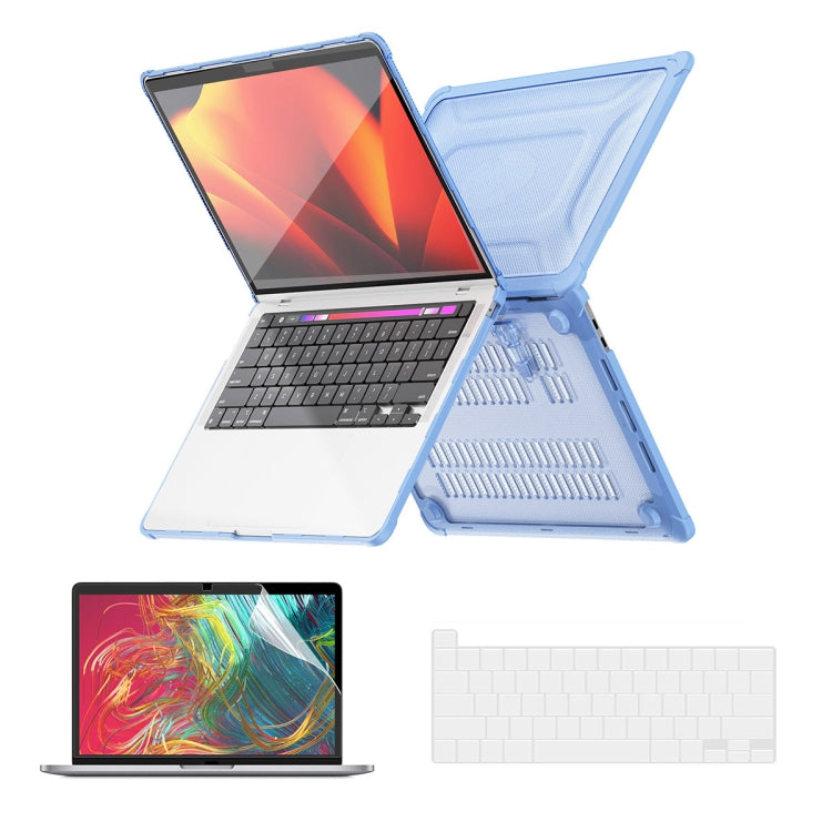 ENKAY Hat-Prince 3 in 1 Protective Bracket Case Cover Hard Shell with TPU Keyboard Film / PET Screen Protector, Version:US