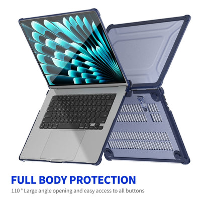 ENKAY Hat-Prince 3 in 1 Protective Bracket Case Cover Hard Shell with TPU Keyboard Film / PET Screen Protector, Version:US, For MacBook Air 15.3 A2941, For MacBook Pro 14.2 A2442/A2779, For MacBook Air 13.6 A2681, For MacBook Pro 13.3 A2251/A2289/A2338...