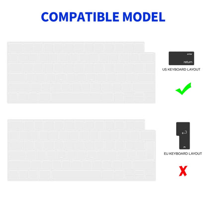 ENKAY Hat-Prince 3 in 1 Protective Bracket Case Cover Hard Shell with TPU Keyboard Film / PET Screen Protector, Version:US, For MacBook Air 15.3 A2941, For MacBook Pro 14.2 A2442/A2779, For MacBook Air 13.6 A2681, For MacBook Pro 13.3 A2251/A2289/A2338...