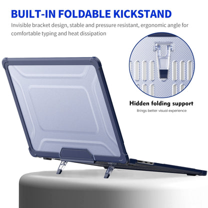 ENKAY Hat-Prince 3 in 1 Protective Bracket Case Cover Hard Shell with TPU Keyboard Film / PET Screen Protector, Version:US, For MacBook Air 15.3 A2941, For MacBook Pro 14.2 A2442/A2779, For MacBook Air 13.6 A2681, For MacBook Pro 13.3 A2251/A2289/A2338...