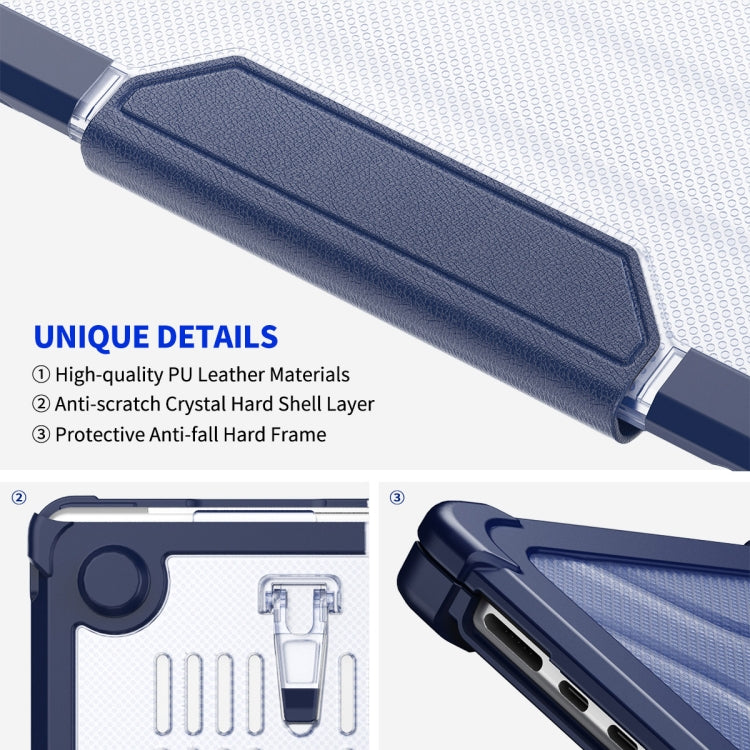 ENKAY Hat-Prince 3 in 1 Protective Bracket Case Cover Hard Shell with TPU Keyboard Film / PET Screen Protector, Version:US, For MacBook Air 15.3 A2941, For MacBook Pro 14.2 A2442/A2779, For MacBook Air 13.6 A2681, For MacBook Pro 13.3 A2251/A2289/A2338...