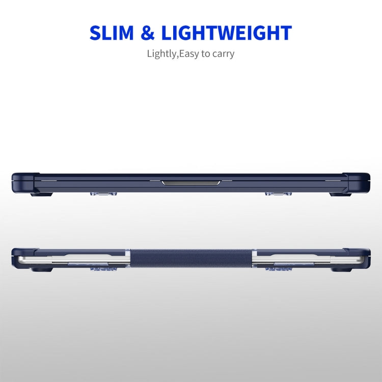 ENKAY Hat-Prince 3 in 1 Protective Bracket Case Cover Hard Shell with TPU Keyboard Film / PET Screen Protector, Version:US, For MacBook Air 15.3 A2941, For MacBook Pro 14.2 A2442/A2779, For MacBook Air 13.6 A2681, For MacBook Pro 13.3 A2251/A2289/A2338...