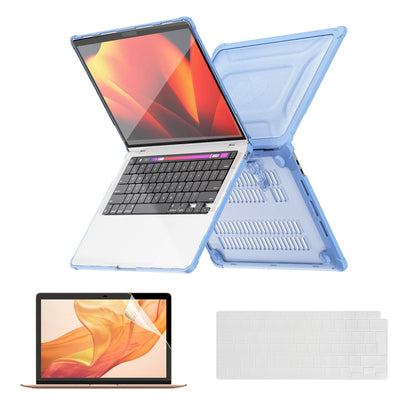 ENKAY Hat-Prince 3 in 1 Protective Bracket Case Cover Hard Shell with TPU Keyboard Film / PET Screen Protector, Version:EU, For MacBook Air 15.3 A2941/M3 2024 A3114, For MacBook Pro 14.2 A2442/A2779/14 inch A3434 2025 (M5)                              ...