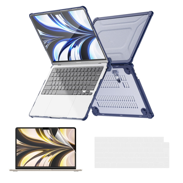ENKAY Hat-Prince 3 in 1 Protective Bracket Case Cover Hard Shell with TPU Keyboard Film / PET Screen Protector, Version:EU