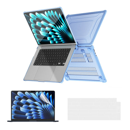 ENKAY Hat-Prince 3 in 1 Protective Bracket Case Cover Hard Shell with TPU Keyboard Film / PET Screen Protector, Version:EU, For MacBook Air 15.3 A2941/M3 2024 A3114, For MacBook Pro 14.2 A2442/A2779/14 inch A3434 2025 (M5)                              ...