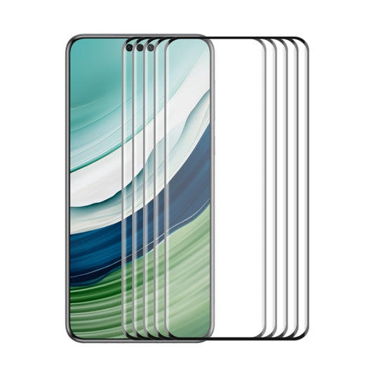 5pcs ENKAY Hat-Prince Heat Bending Full Side Glue Tempered Glass Film, For Huawei Mate 60 Pro
