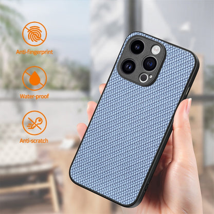 ENKAY Fiber Leather Skin PC Phone Case with High Aluminum-silicon Glass Film, For iPhone 15 Pro Max, For iPhone 15 Pro, For iPhone 15 Plus, For iPhone 15, For iPhone 14 Plus, For iPhone 14, For iPhone 14 Pro, For iPhone 14 Pro Max