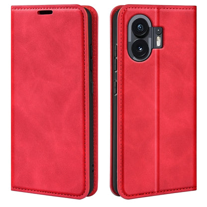 Retro-skin  Magnetic Suction Leather Phone Case, For Nothing Phone 4a Pro, For Nothing Phone 4a, For Nothing Phone 3a Lite, For Nothing Phone 3a, For Nothing Phone 3a Pro, For Nothing Phone 2