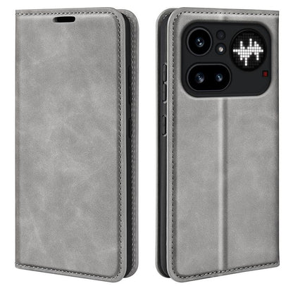 Retro-skin  Magnetic Suction Leather Phone Case, For Nothing Phone 4a Pro, For Nothing Phone 4a, For Nothing Phone 3a Lite, For Nothing Phone 3a, For Nothing Phone 3a Pro, For Nothing Phone 2