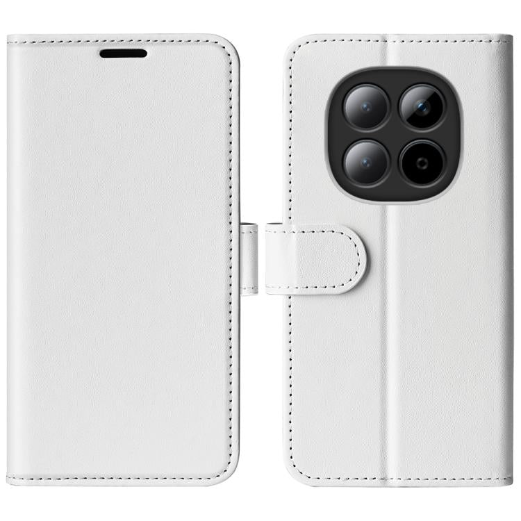 Étui de téléphone en cuir avec texture R64 à rabat horizontal, pour Redmi K80 / Poco F7 Pro