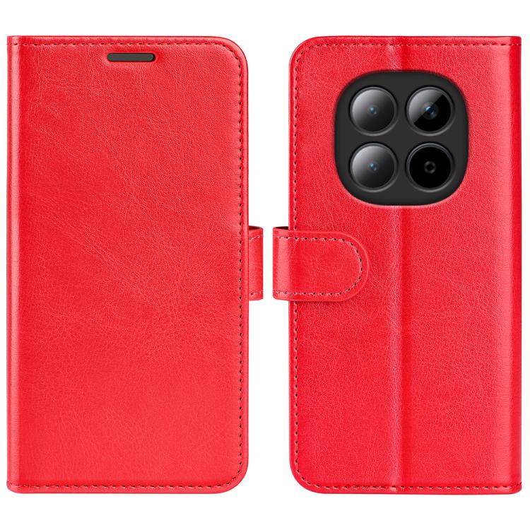 Étui de téléphone en cuir avec texture R64 à rabat horizontal, pour Redmi K80 / Poco F7 Pro
