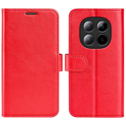 Étui de téléphone en cuir avec texture R64 à rabat horizontal, pour Redmi K80 / Poco F7 Pro
