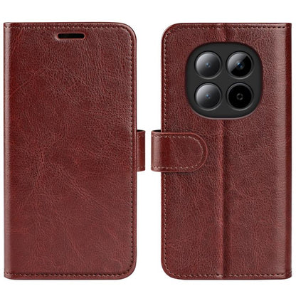 Étui de téléphone en cuir avec texture R64 à rabat horizontal, pour Redmi K80 / Poco F7 Pro