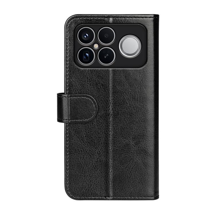 Étui de téléphone en cuir avec texture R64 à rabat horizontal, pour Redmi K80 / Poco F7 Pro