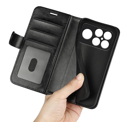 Étui de téléphone en cuir avec texture R64 à rabat horizontal, pour Redmi K80 / Poco F7 Pro