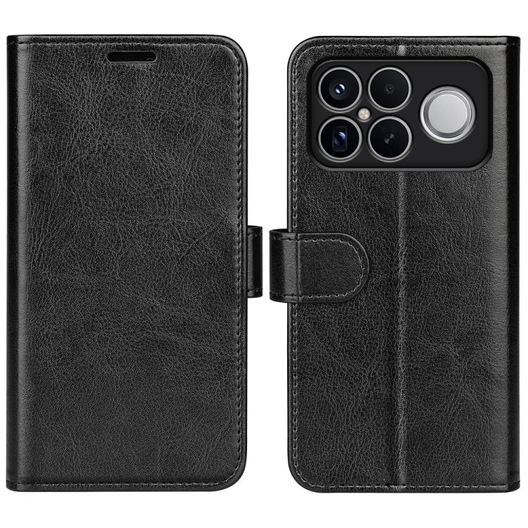 Étui de téléphone en cuir avec texture R64 à rabat horizontal, pour Redmi K80 / Poco F7 Pro