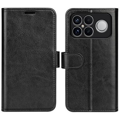 Étui de téléphone en cuir avec texture R64 à rabat horizontal, pour Redmi K80 / Poco F7 Pro