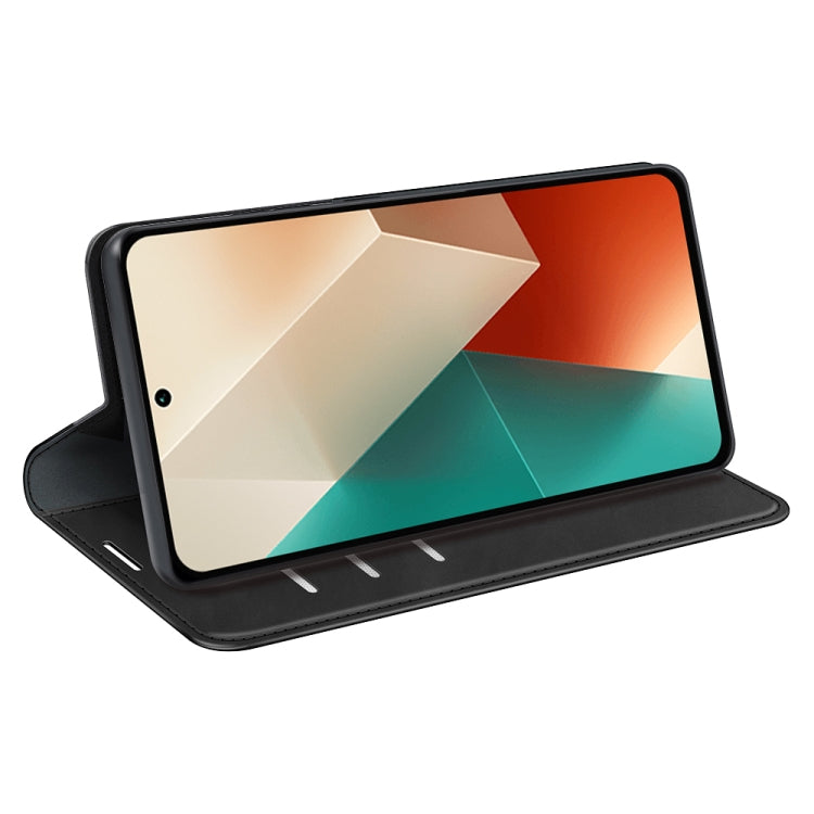 Retro-skin Magnetic Suction Leather Phone Case, For Xiaomi Redmi Note 13 5G, For Xiaomi Redmi 13C, For Xiaomi Redmi Note 13 Pro+, For Xiaomi Redmi Note 13 Pro 5G, For Xiaomi Redmi K70, For Xiaomi 13T, For Redmi Note 17 Pro Max 5G Global 163mm          ...