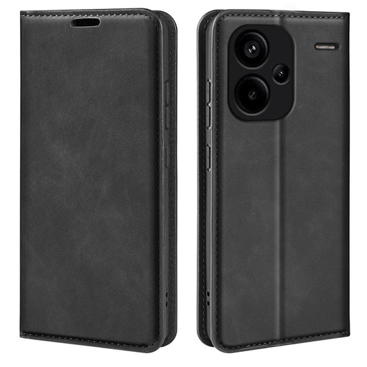 Retro-skin Magnetic Suction Leather Phone Case, For Xiaomi Redmi Note 13 Pro+, For Xiaomi Redmi Note 13 Pro 5G, For Xiaomi Redmi K70, For Xiaomi 13T, For Redmi A7 Pro 171mm / Poco C85x 5G, For Redmi Turbo 5 Max / Poco X8 Pro Max