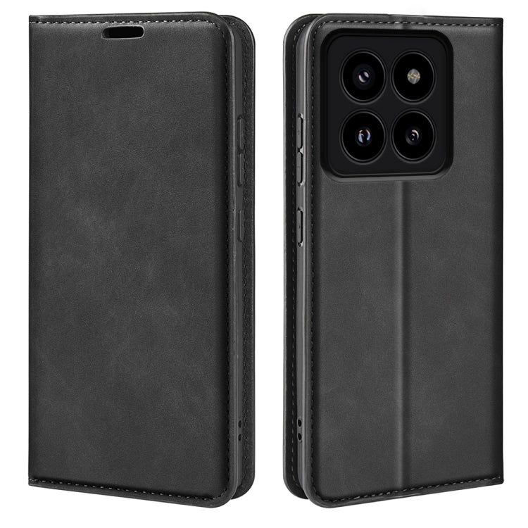 Retro-Skin Magnetic Suction Leder Handyhülle, Für Xiaomi Redmi Note 13 Pro 4G, Für Xiaomi Redmi Note 13 4G, Für Xiaomi Redmi K70E, Für Xiaomi 14 Ultra, Für Xiaomi 14 Pro, Für Xiaomi 14, Für Xiaomi Redmi Note 13 5G, Für Xiaomi Redmi 13C