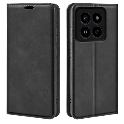 Retro-Skin Magnetic Suction Leder Handyhülle, Für Xiaomi Redmi Note 13 Pro 4G, Für Xiaomi Redmi Note 13 4G, Für Xiaomi Redmi K70E, Für Xiaomi 14 Ultra, Für Xiaomi 14 Pro, Für Xiaomi 14, Für Xiaomi Redmi Note 13 5G, Für Xiaomi Redmi 13C