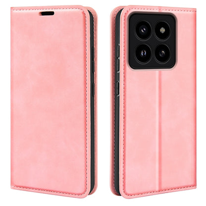 Retro-Skin Magnetic Suction Leder Handyhülle, Für Xiaomi Redmi Note 13 Pro 4G, Für Xiaomi Redmi Note 13 4G, Für Xiaomi Redmi K70E, Für Xiaomi 14 Ultra, Für Xiaomi 14 Pro, Für Xiaomi 14, Für Xiaomi Redmi Note 13 5G, Für Xiaomi Redmi 13C
