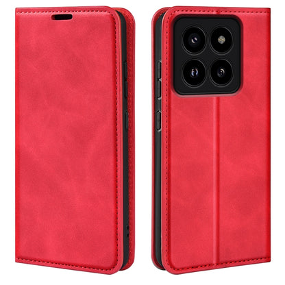 Retro-Skin Magnetic Suction Leder Handyhülle, Für Xiaomi Redmi Note 13 Pro 4G, Für Xiaomi Redmi Note 13 4G, Für Xiaomi Redmi K70E, Für Xiaomi 14 Ultra, Für Xiaomi 14 Pro, Für Xiaomi 14, Für Xiaomi Redmi Note 13 5G, Für Xiaomi Redmi 13C