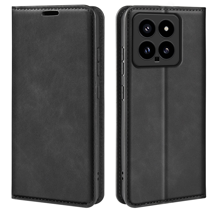Retro-Skin Magnetic Suction Leder Handyhülle, Für Xiaomi Redmi Note 13 Pro 4G, Für Xiaomi Redmi Note 13 4G, Für Xiaomi Redmi K70E, Für Xiaomi 14 Ultra, Für Xiaomi 14 Pro, Für Xiaomi 14, Für Xiaomi Redmi Note 13 5G, Für Xiaomi Redmi 13C