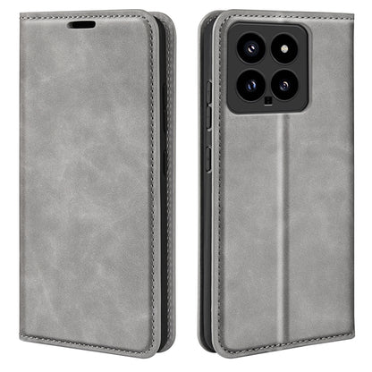 Retro-Skin Magnetic Suction Leder Handyhülle, Für Xiaomi Redmi Note 13 Pro 4G, Für Xiaomi Redmi Note 13 4G, Für Xiaomi Redmi K70E, Für Xiaomi 14 Ultra, Für Xiaomi 14 Pro, Für Xiaomi 14, Für Xiaomi Redmi Note 13 5G, Für Xiaomi Redmi 13C