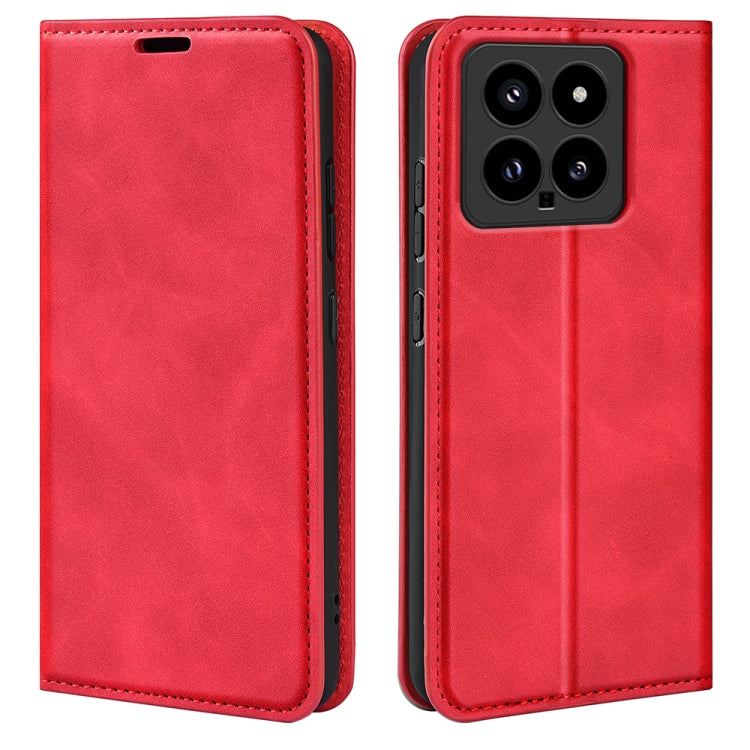 Retro-Skin Magnetic Suction Leder Handyhülle, Für Xiaomi Redmi Note 13 Pro 4G, Für Xiaomi Redmi Note 13 4G, Für Xiaomi Redmi K70E, Für Xiaomi 14 Ultra, Für Xiaomi 14 Pro, Für Xiaomi 14, Für Xiaomi Redmi Note 13 5G, Für Xiaomi Redmi 13C