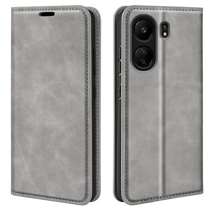 Retro-Skin Magnetic Suction Leder Handyhülle, Für Xiaomi Redmi Note 13 Pro 4G, Für Xiaomi Redmi Note 13 4G, Für Xiaomi Redmi K70E, Für Xiaomi 14 Ultra, Für Xiaomi 14 Pro, Für Xiaomi 14, Für Xiaomi Redmi Note 13 5G, Für Xiaomi Redmi 13C