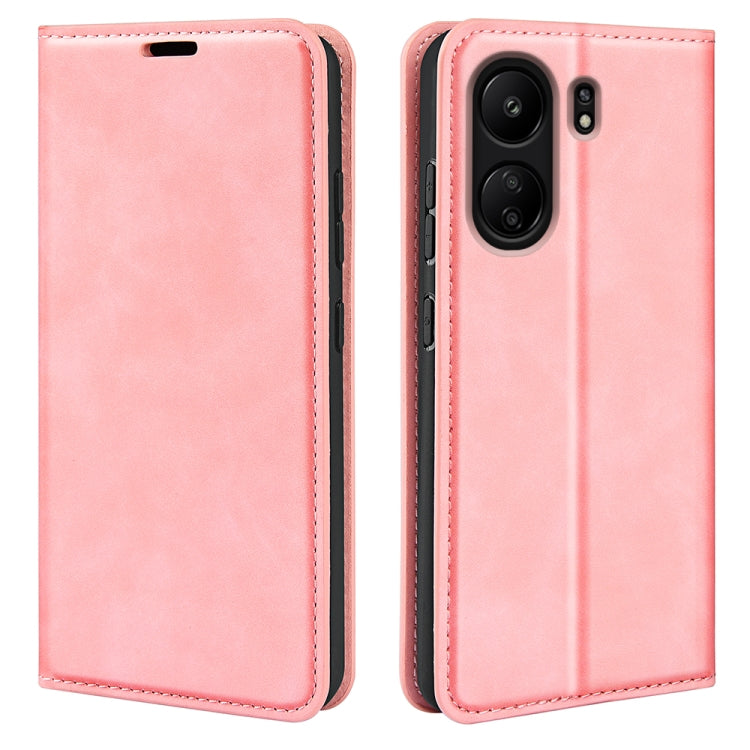 Retro-Skin Magnetic Suction Leder Handyhülle, Für Xiaomi Redmi Note 13 Pro 4G, Für Xiaomi Redmi Note 13 4G, Für Xiaomi Redmi K70E, Für Xiaomi 14 Ultra, Für Xiaomi 14 Pro, Für Xiaomi 14, Für Xiaomi Redmi Note 13 5G, Für Xiaomi Redmi 13C