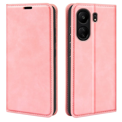 Retro-Skin Magnetic Suction Leder Handyhülle, Für Xiaomi Redmi Note 13 Pro 4G, Für Xiaomi Redmi Note 13 4G, Für Xiaomi Redmi K70E, Für Xiaomi 14 Ultra, Für Xiaomi 14 Pro, Für Xiaomi 14, Für Xiaomi Redmi Note 13 5G, Für Xiaomi Redmi 13C
