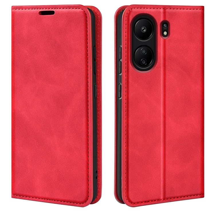 Retro-Skin Magnetic Suction Leder Handyhülle, Für Xiaomi Redmi Note 13 Pro 4G, Für Xiaomi Redmi Note 13 4G, Für Xiaomi Redmi K70E, Für Xiaomi 14 Ultra, Für Xiaomi 14 Pro, Für Xiaomi 14, Für Xiaomi Redmi Note 13 5G, Für Xiaomi Redmi 13C