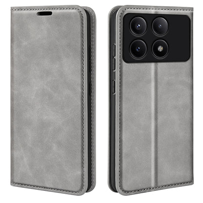 Retro-Skin Magnetic Suction Leder Handyhülle, Für Xiaomi Redmi Note 13 Pro 4G, Für Xiaomi Redmi Note 13 4G, Für Xiaomi Redmi K70E, Für Xiaomi 14 Ultra, Für Xiaomi 14 Pro, Für Xiaomi 14, Für Xiaomi Redmi Note 13 5G, Für Xiaomi Redmi 13C